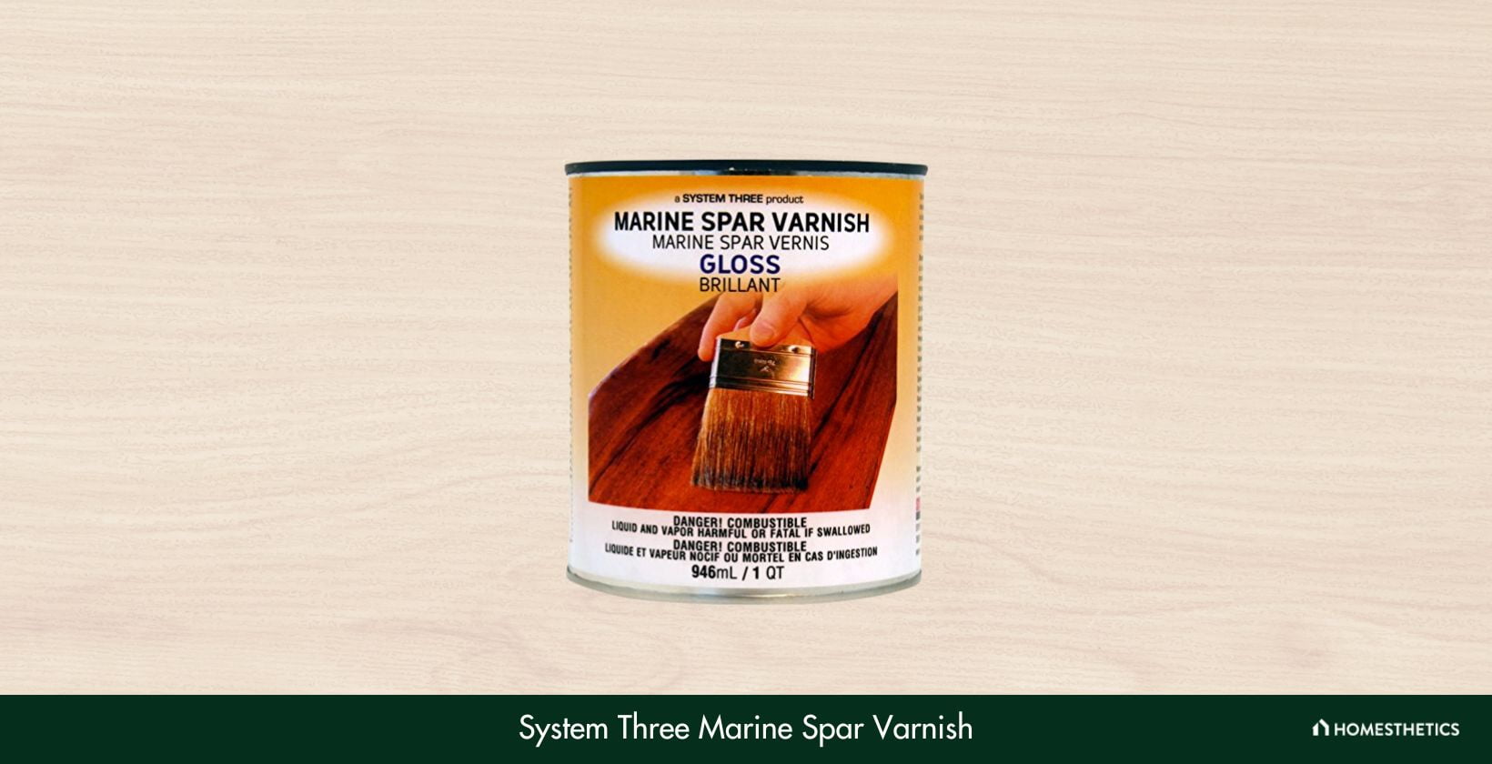 System Three 1850S16 Clear Marine Spar Urethane Varnish Coating