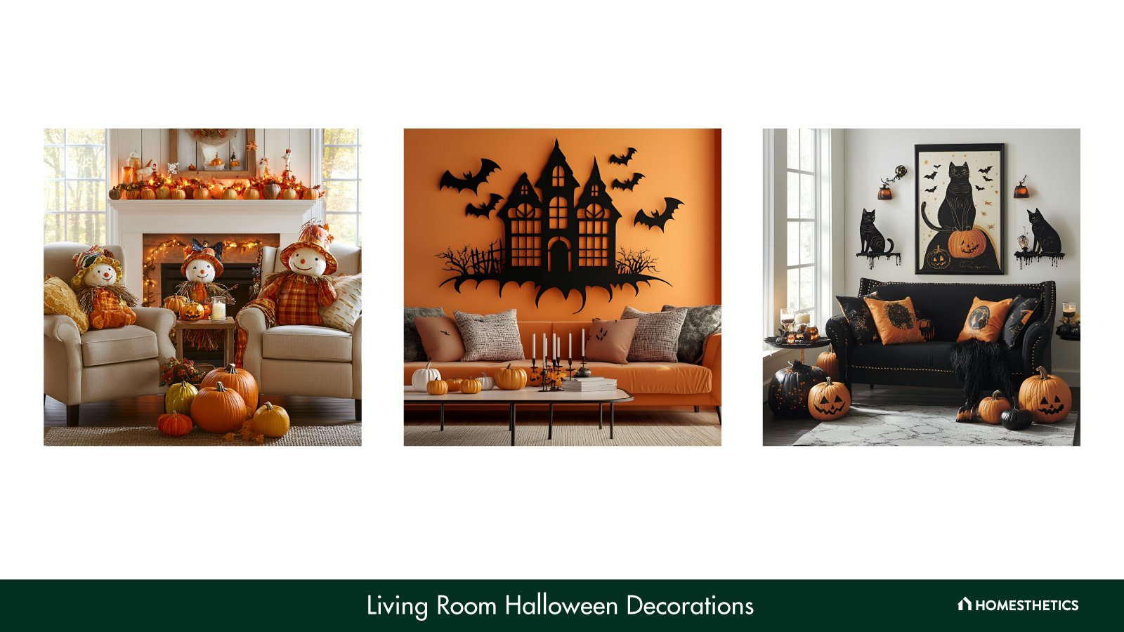 20 Living Room Halloween Decorations for a Spooky Makeover