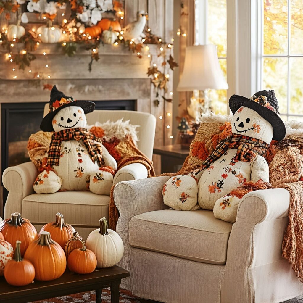 07. Charming Scarecrow Haven with Autumnal Accents