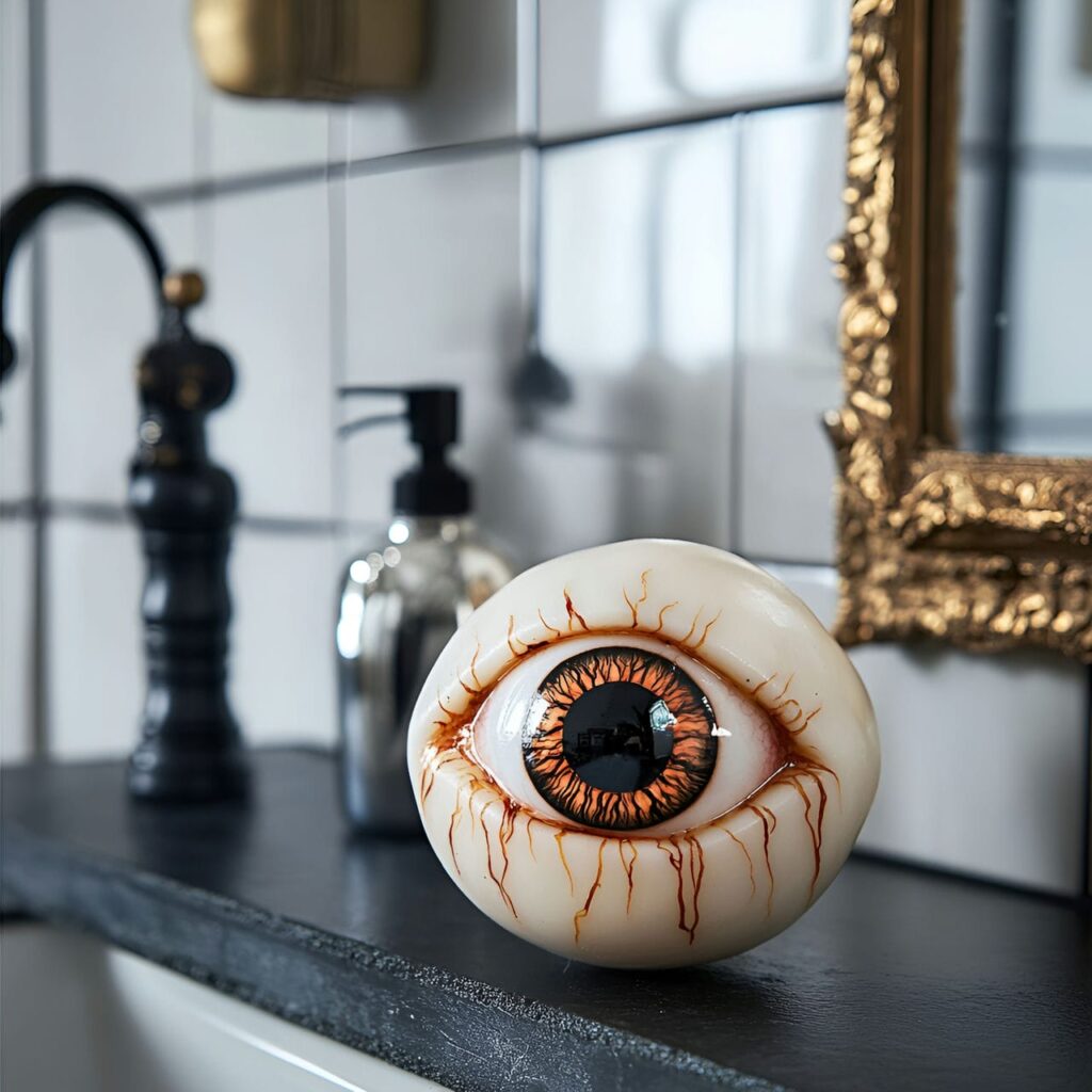 27. Creepy Eyeball Soap Bar with Realistic Detail