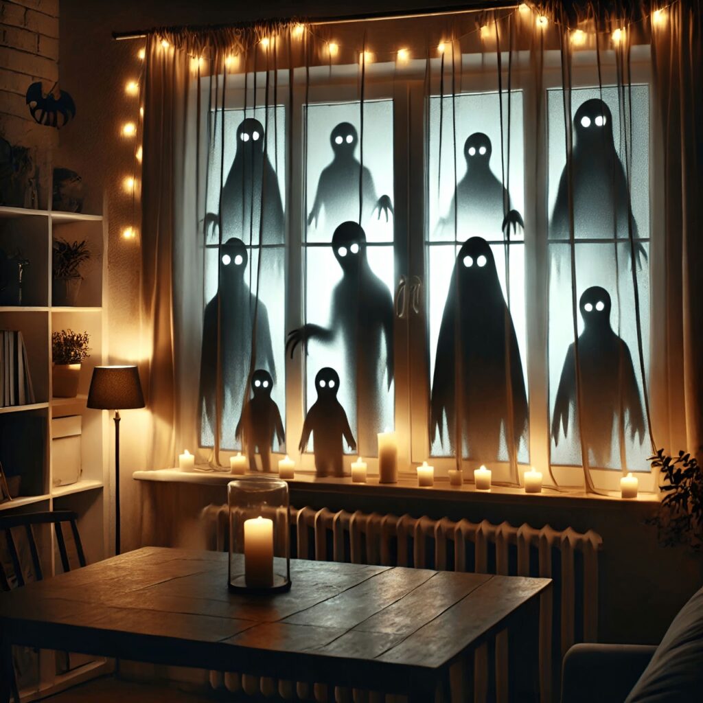 11. Creepy Shadow Figures in Windows