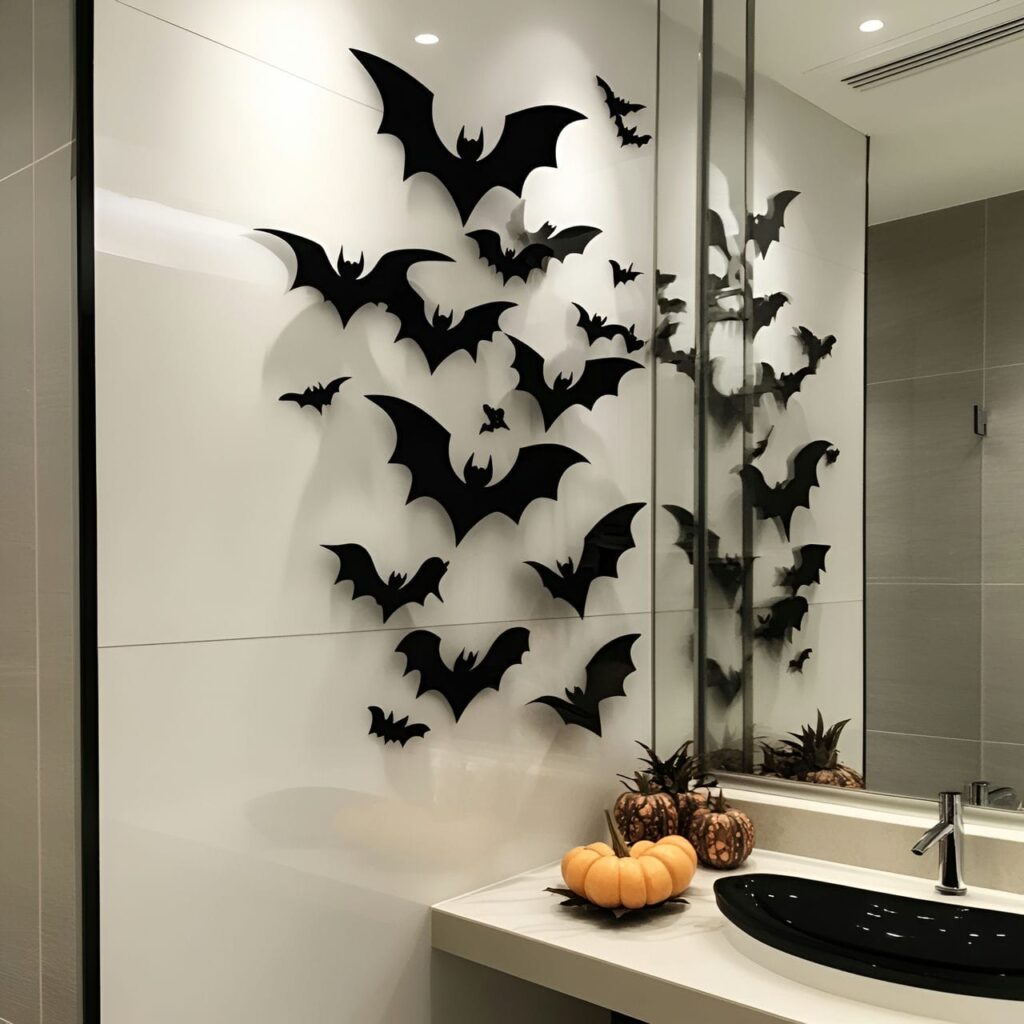 15. Floating Bats in the Mirror Reflection with Flying Illusion