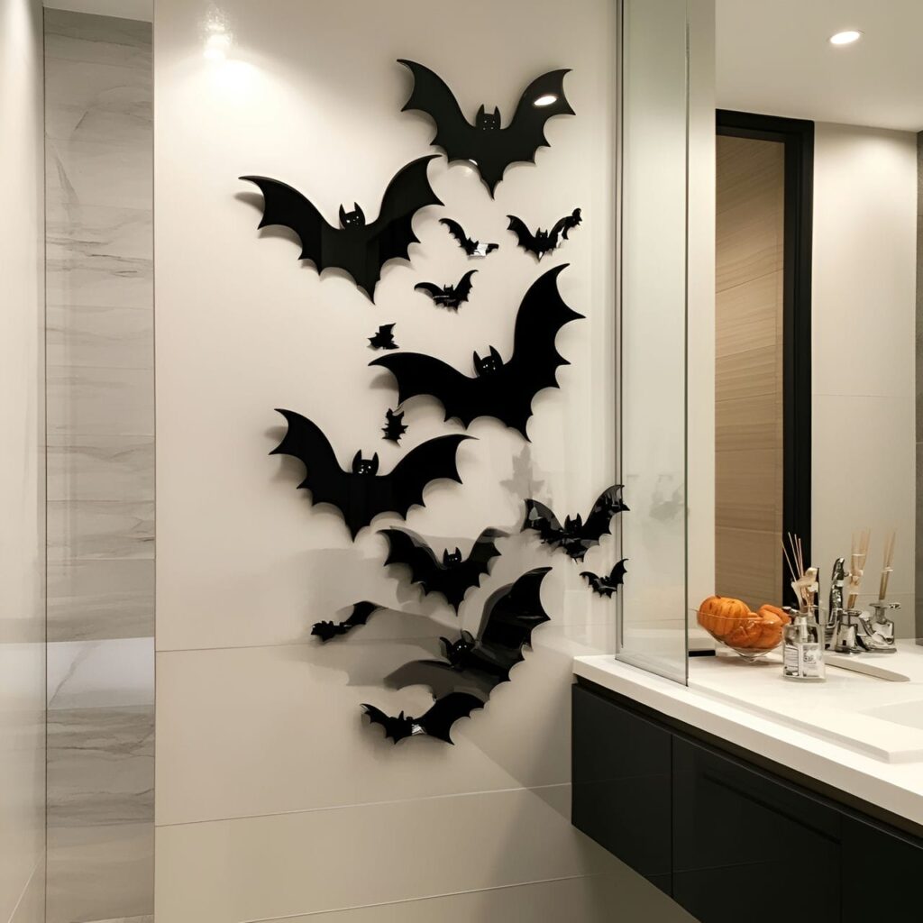 15. Floating Bats in the Mirror Reflection with Flying Illusion