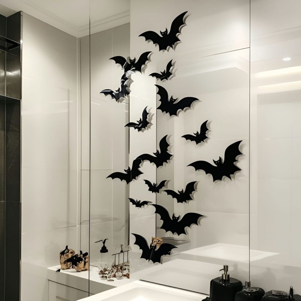 15. Floating Bats in the Mirror Reflection with Flying Illusion