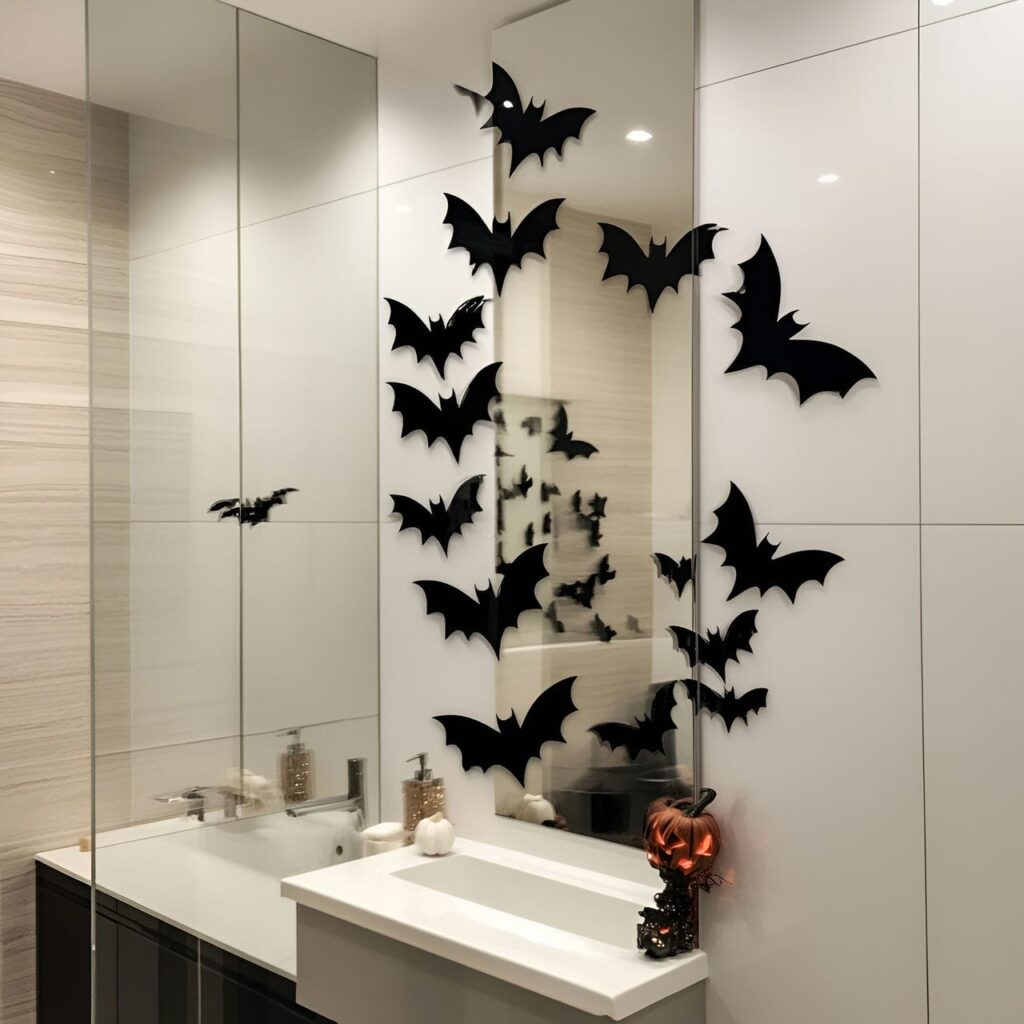 15. Floating Bats in the Mirror Reflection with Flying Illusion