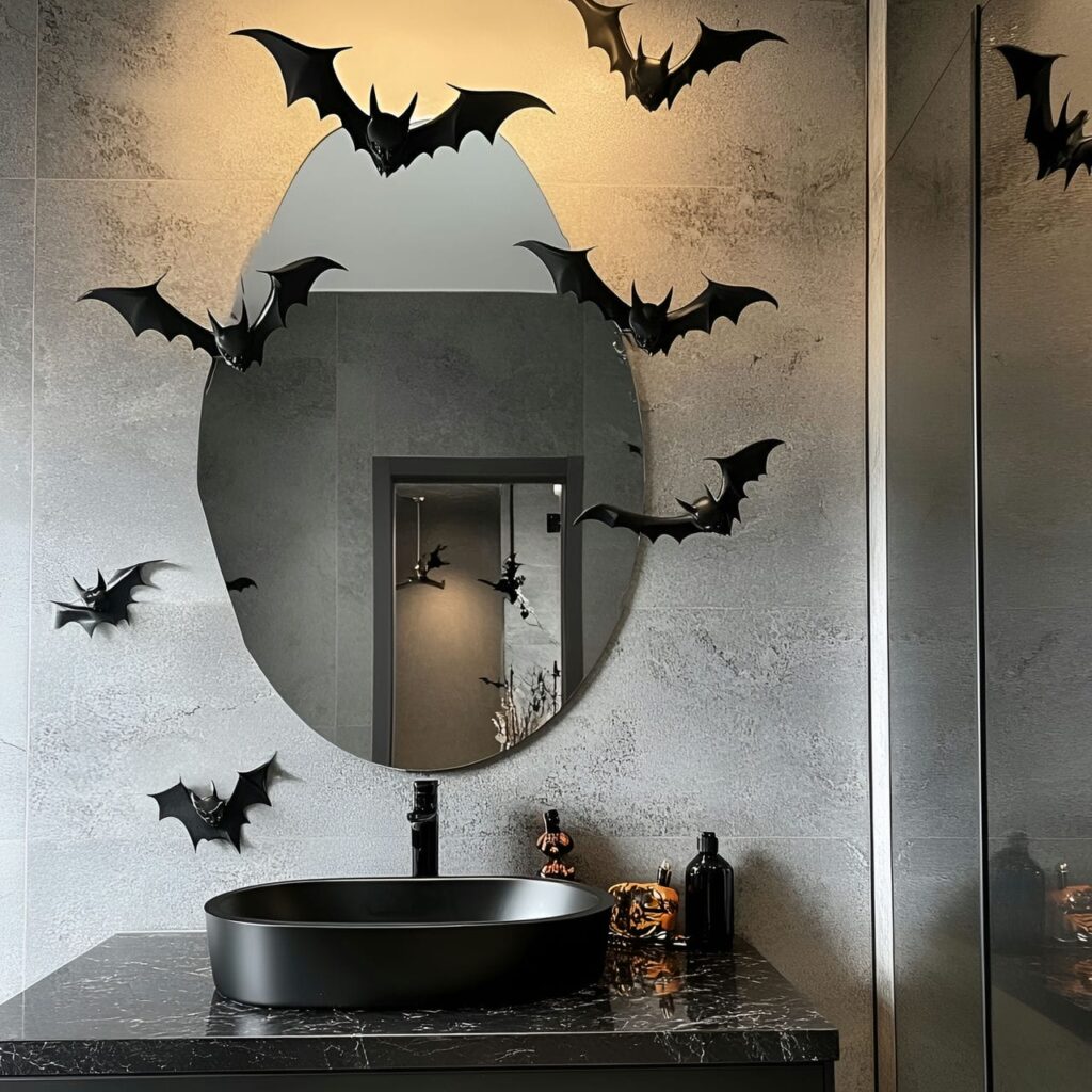 15. Floating Bats in the Mirror Reflection with Flying Illusion