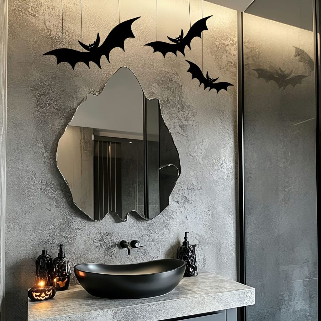 15. Floating Bats in the Mirror Reflection with Flying Illusion