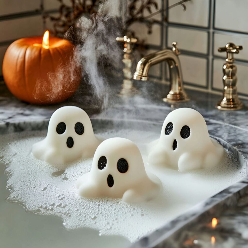 28. Ghostly Shower Steamers with Scented Mist