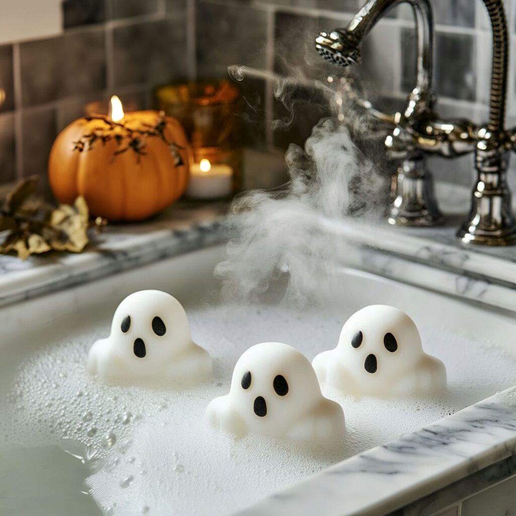 28. Ghostly Shower Steamers with Scented Mist