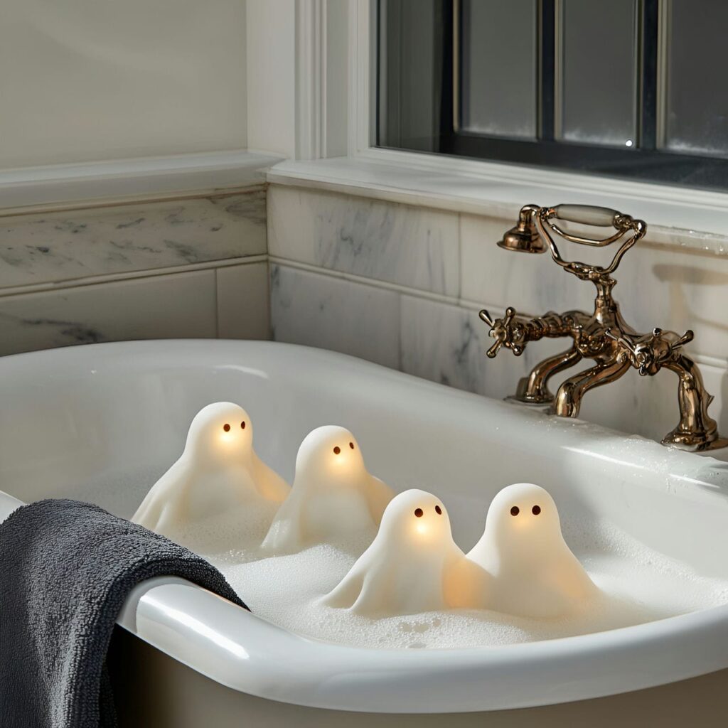 28. Ghostly Shower Steamers with Scented Mist