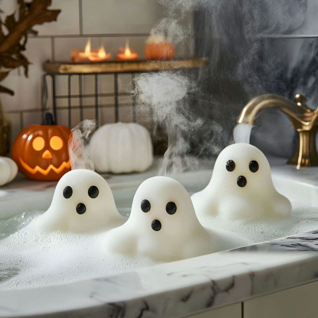 28. Ghostly Shower Steamers with Scented Mist