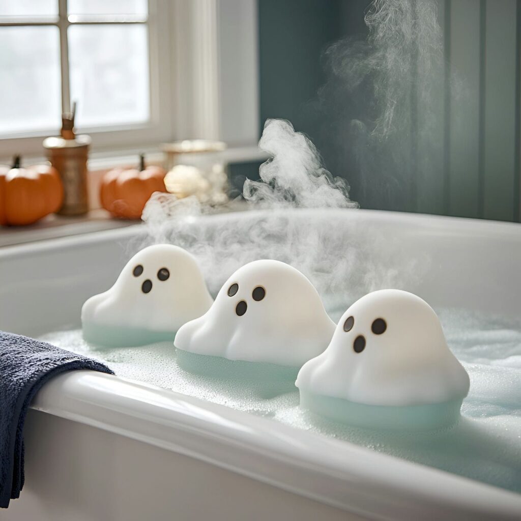 28. Ghostly Shower Steamers with Scented Mist