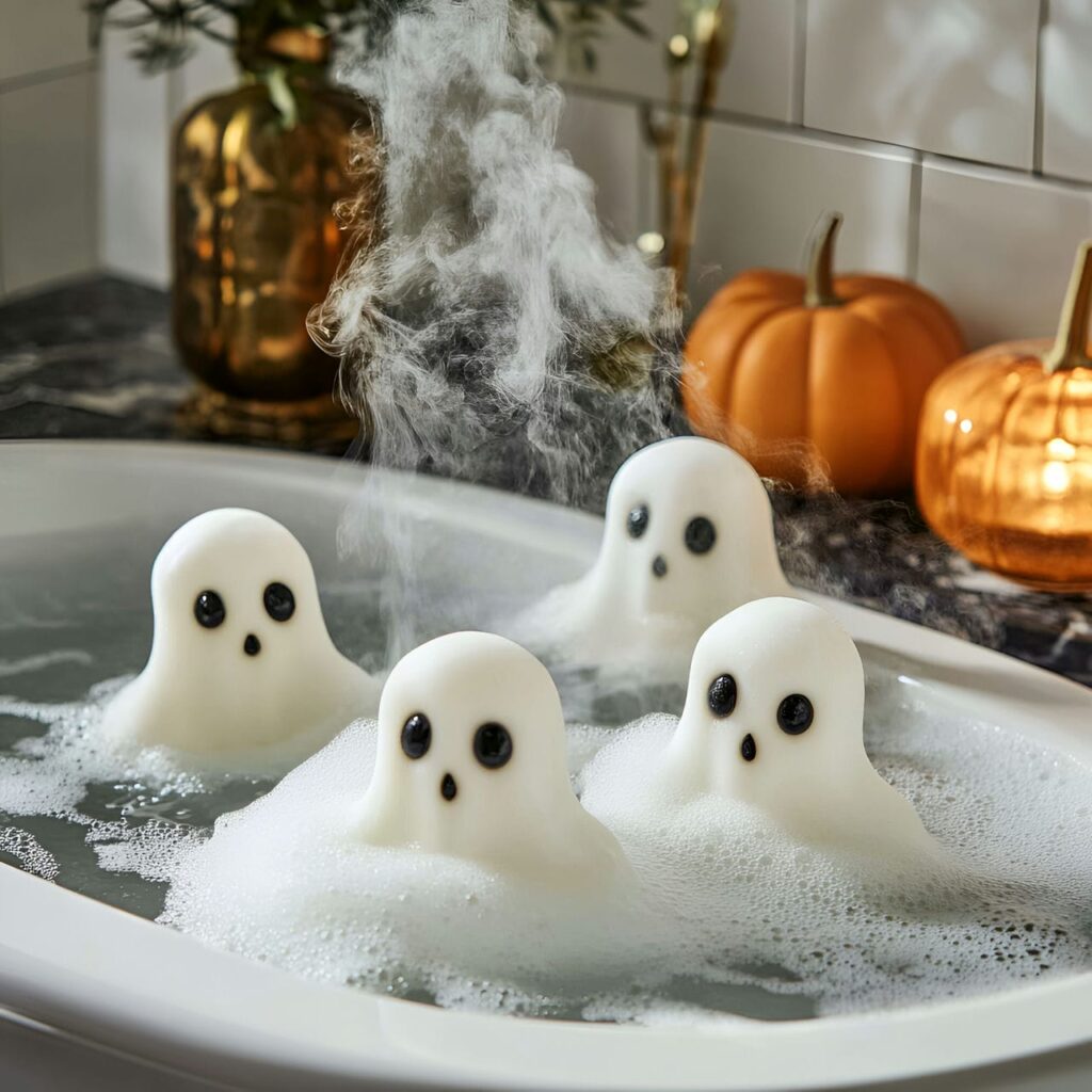 28. Ghostly Shower Steamers with Scented Mist