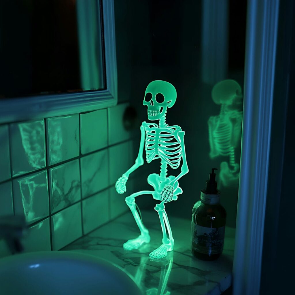 12. Glowing Skeleton Nightlight with Eerie Glow