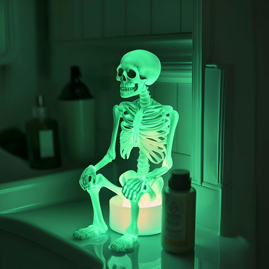 12. Glowing Skeleton Nightlight with Eerie Glow