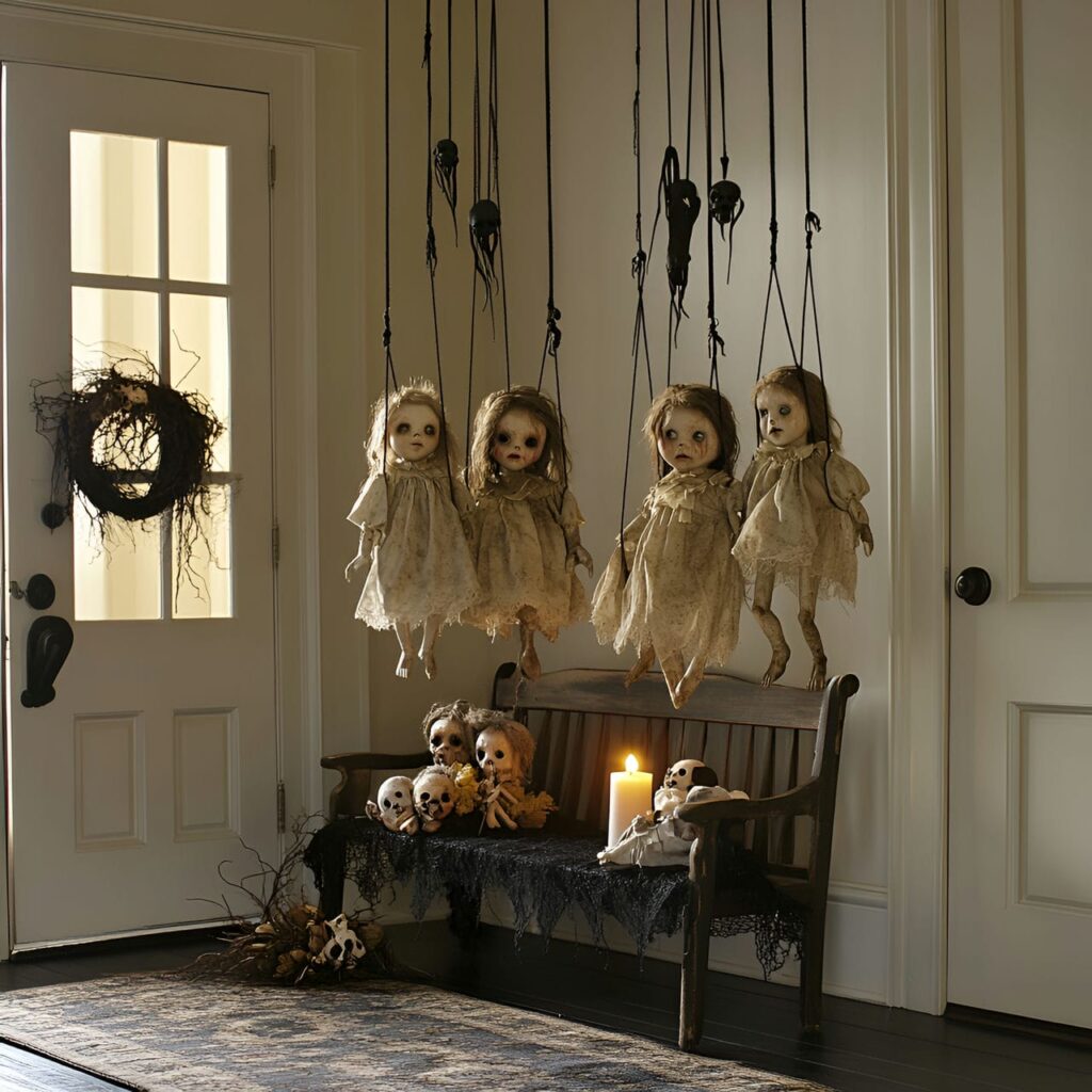 03. Hanging Creepy Dolls with Eerie Wind Effects