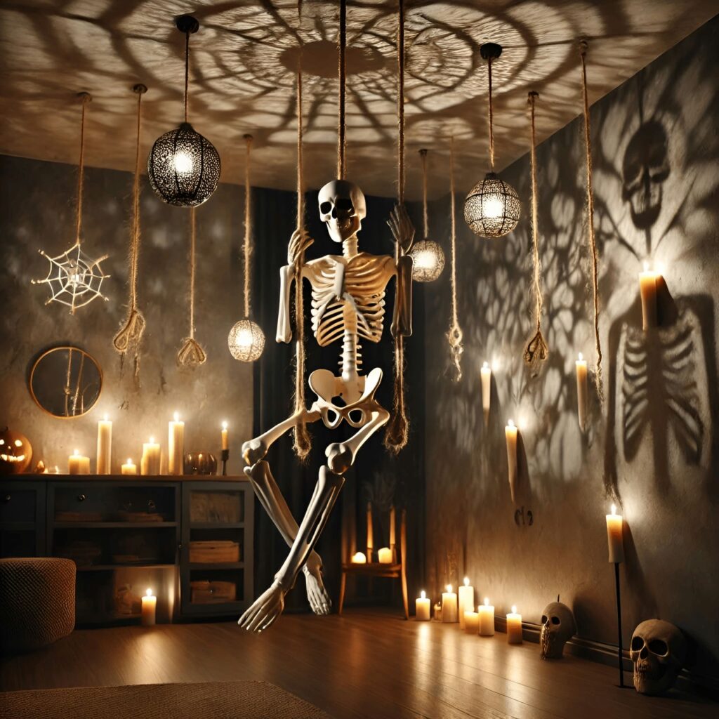 18. Hanging Skeleton from the Ceiling