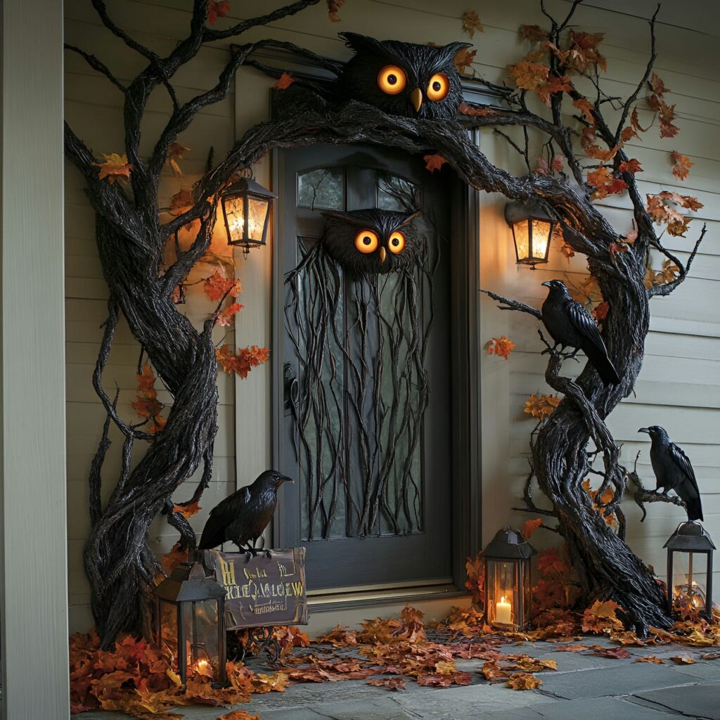 20. Haunted Forest Front Porch