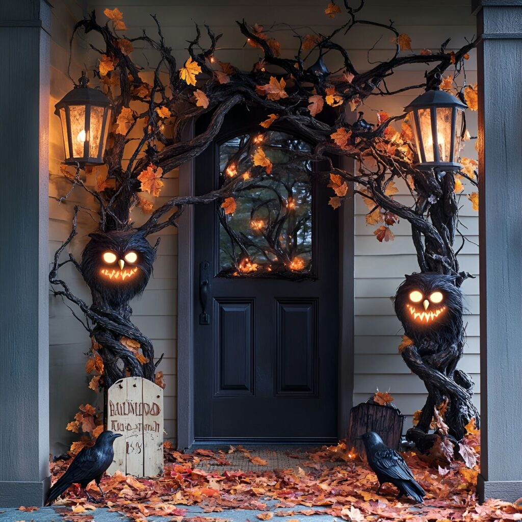 20. Haunted Forest Front Porch