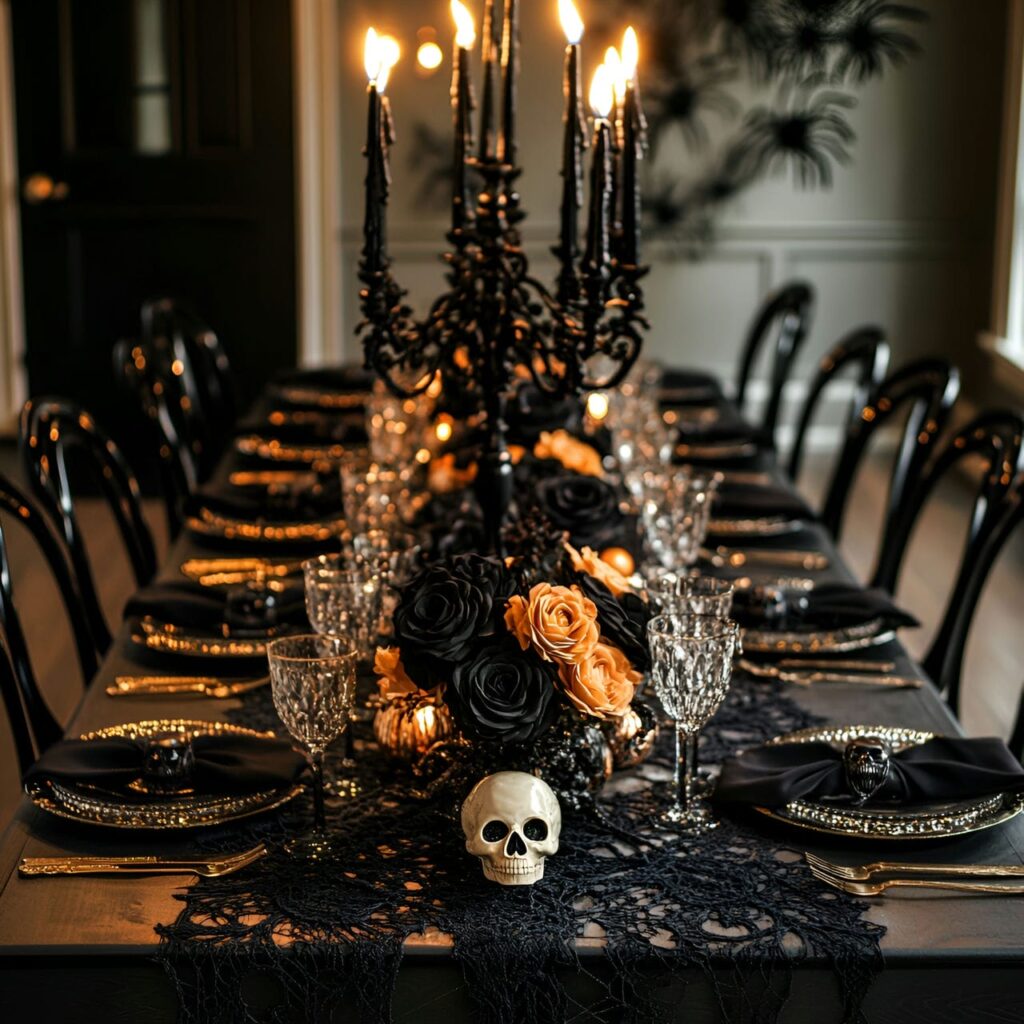 09. Hauntingly Elegant Dinner Setup