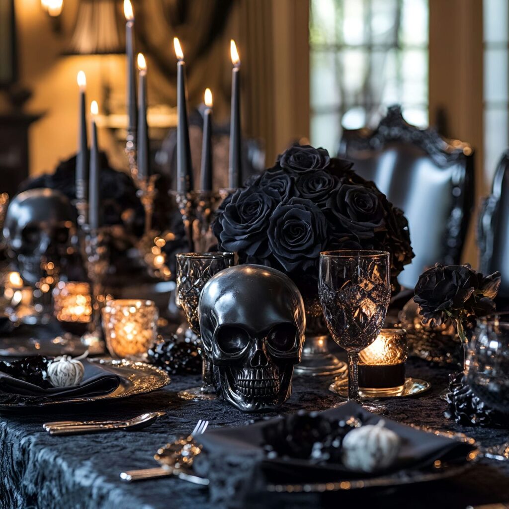 09. Hauntingly Elegant Dinner Setup