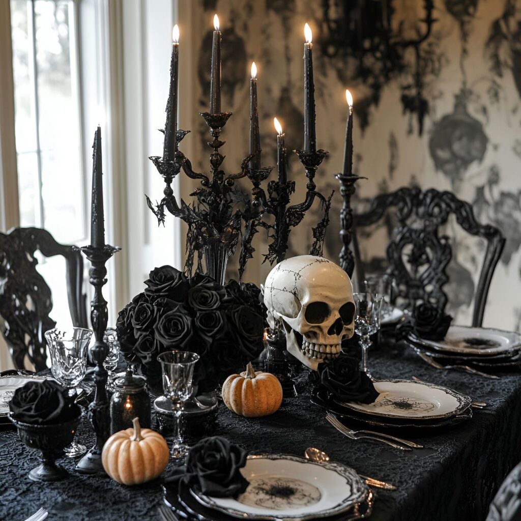 09. Hauntingly Elegant Dinner Setup