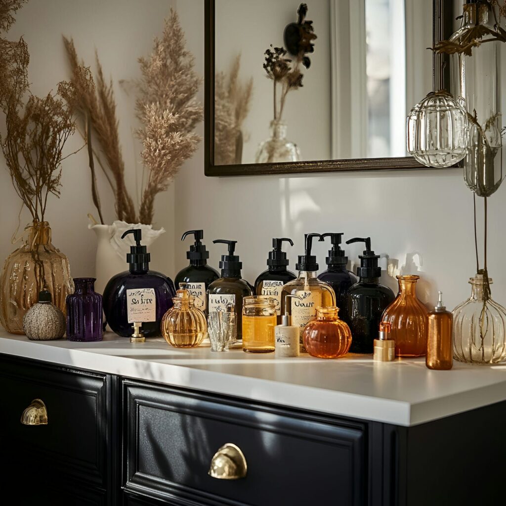 09. Potion Bottle Vanity Decorations with Witchy Vibe