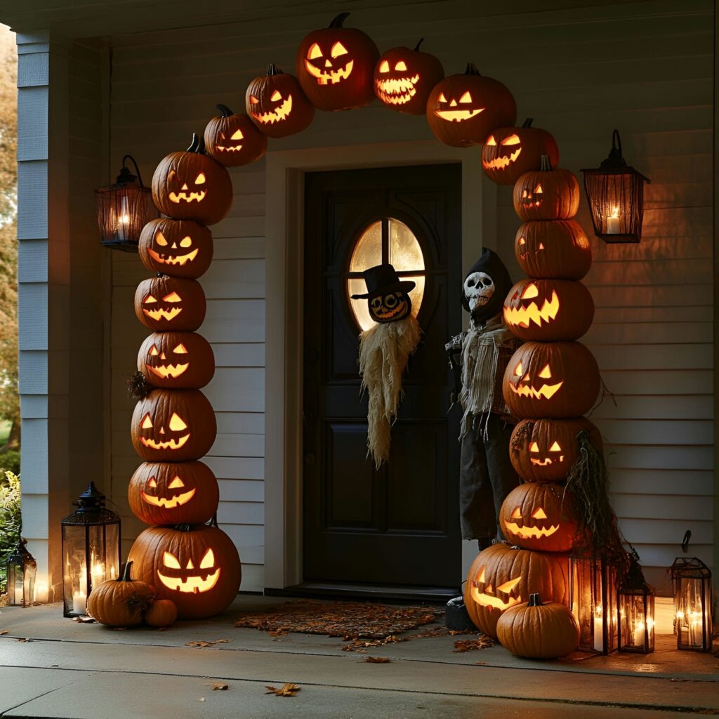 03. Pumpkin Archway and Scarecrow Guard