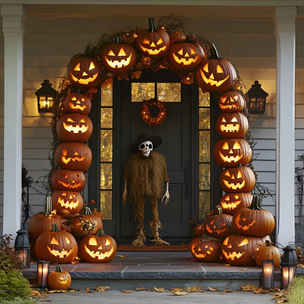 03. Pumpkin Archway and Scarecrow Guard