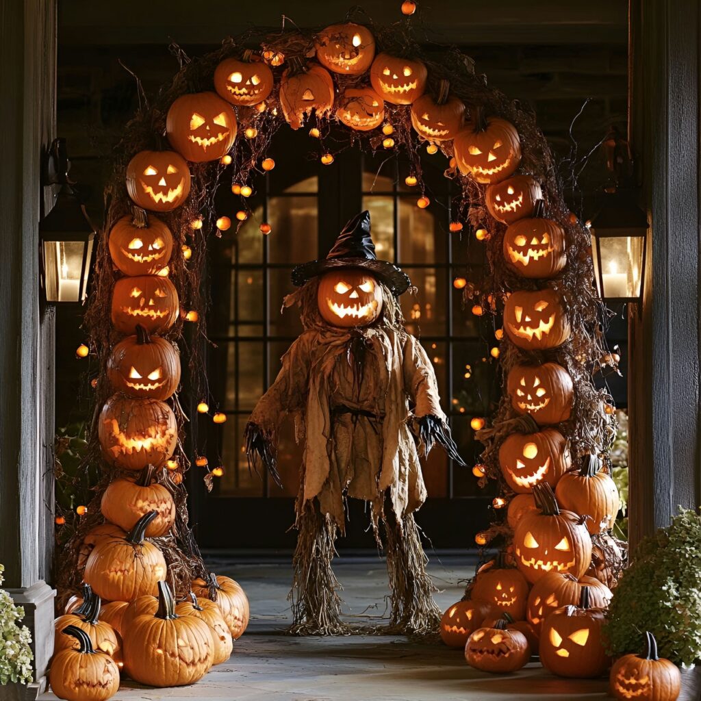 03. Pumpkin Archway and Scarecrow Guard