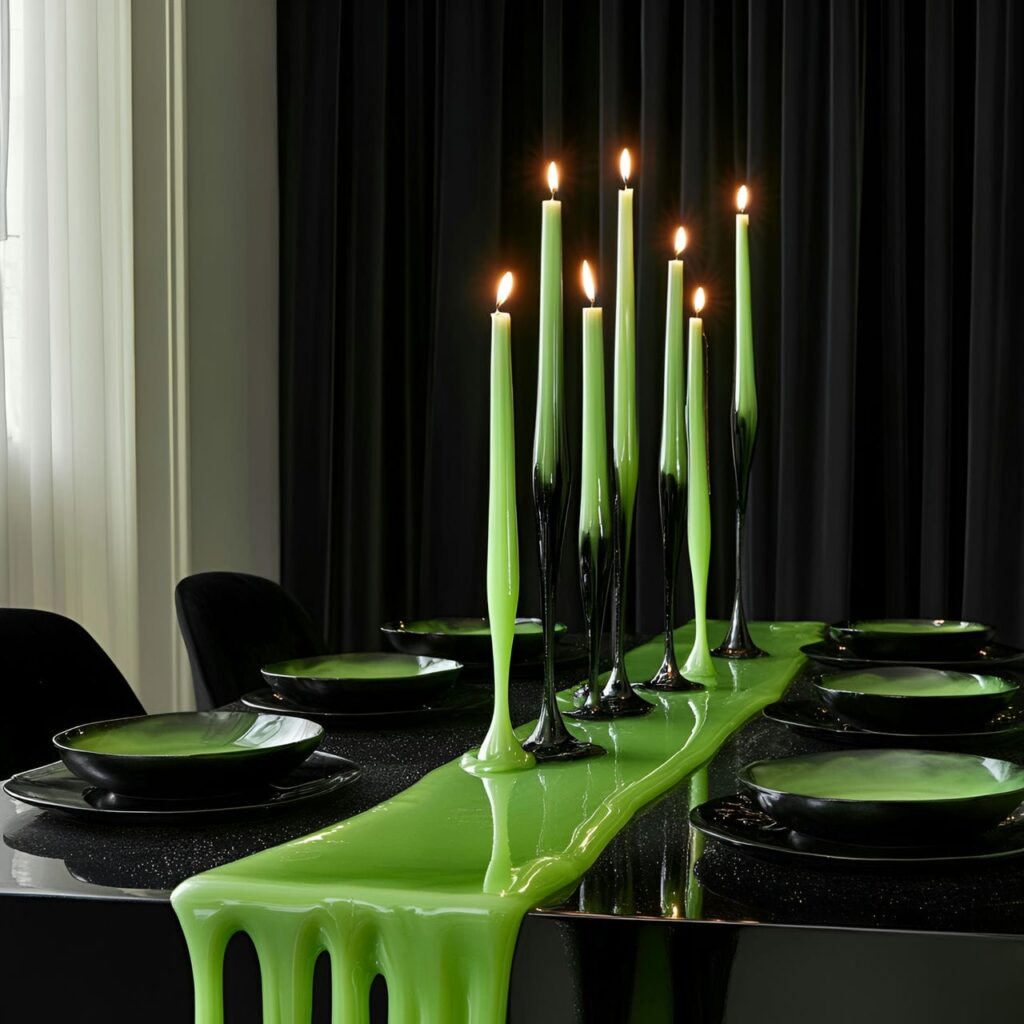 15. Sleek Slime Green Halloween