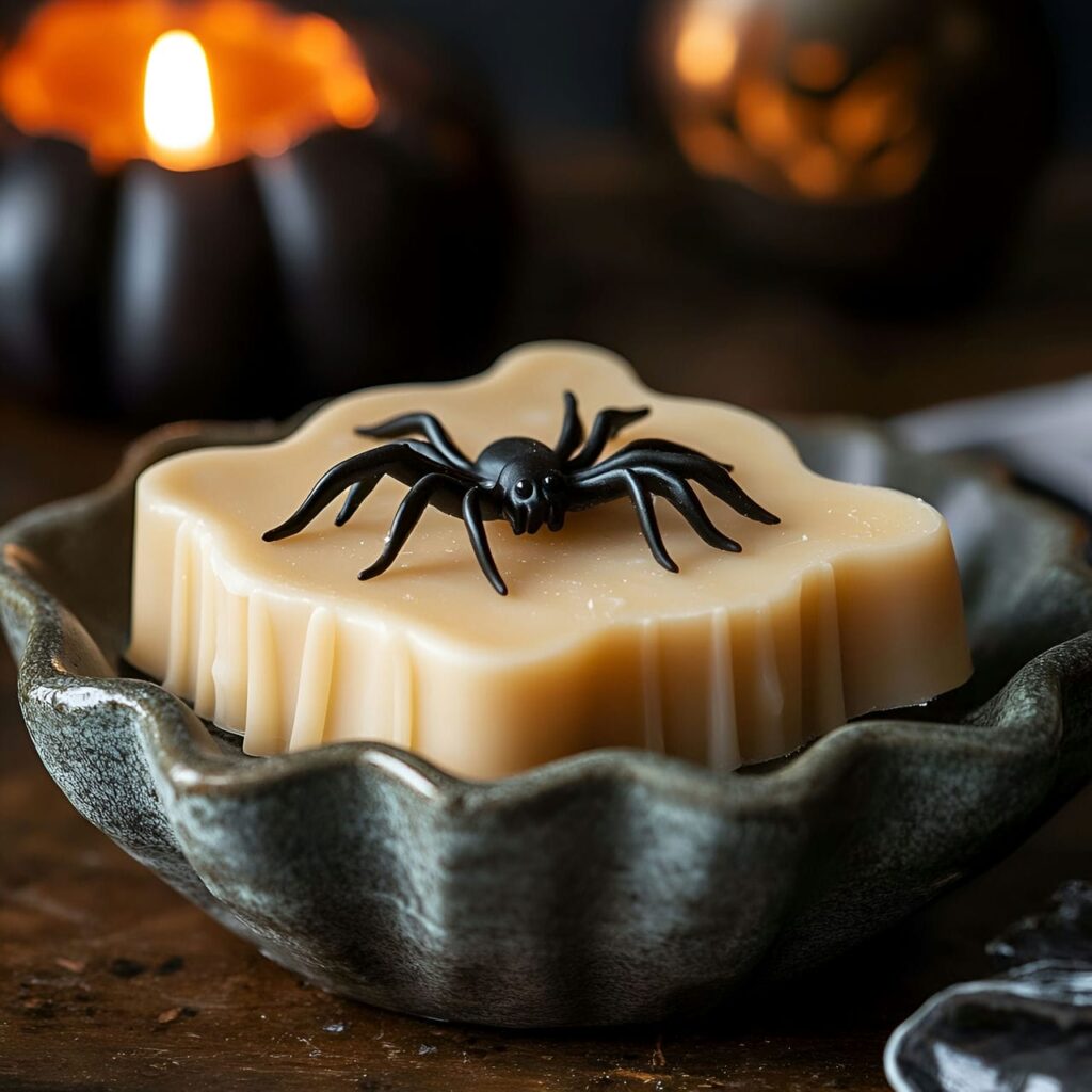 30. Spider Soap in a Web Dish with Creepy-Crawly Effect