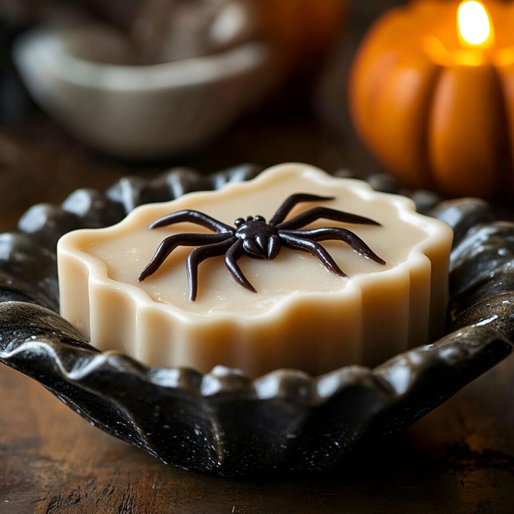 30. Spider Soap in a Web Dish with Creepy-Crawly Effect