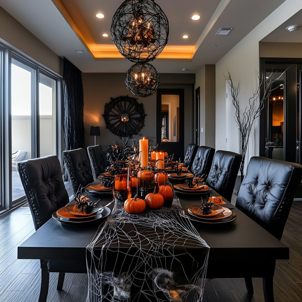 10. Spooky Spider Web Dining Experience