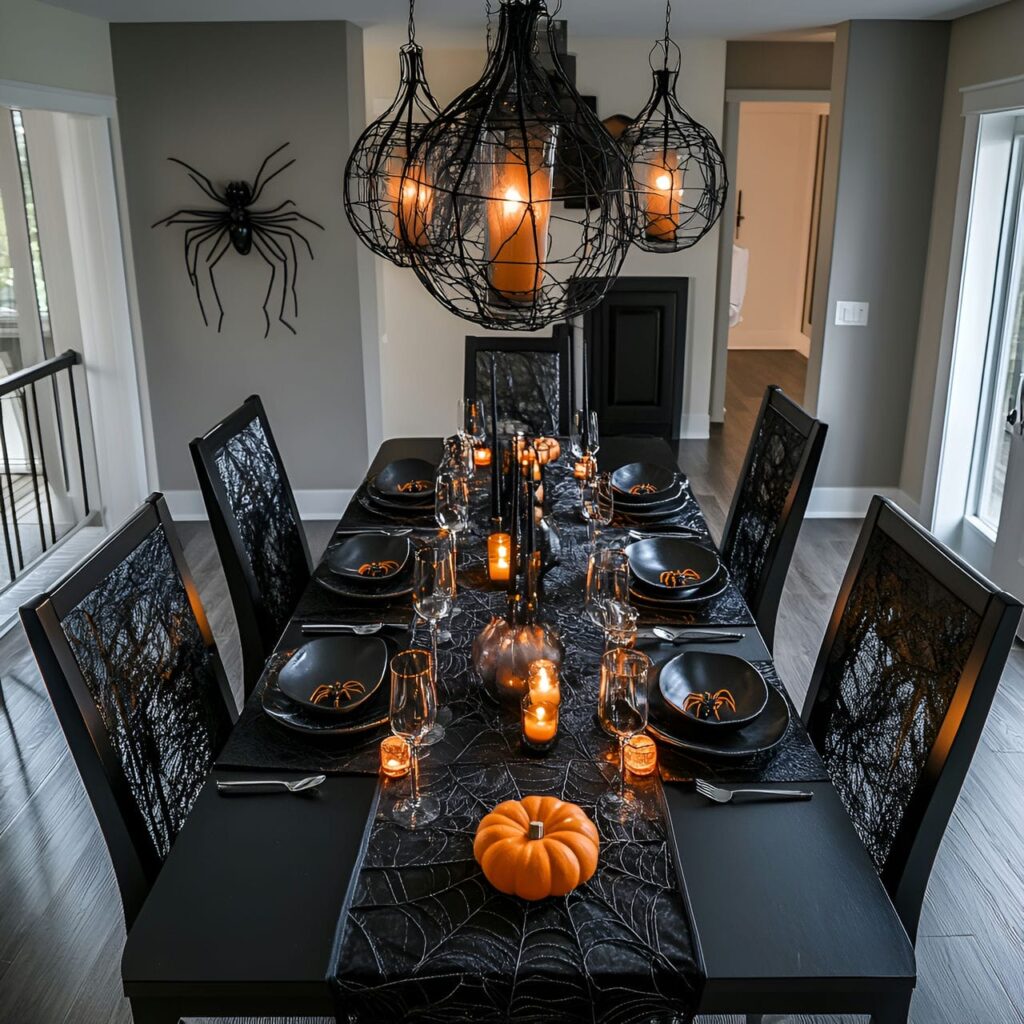 10. Spooky Spider Web Dining Experience