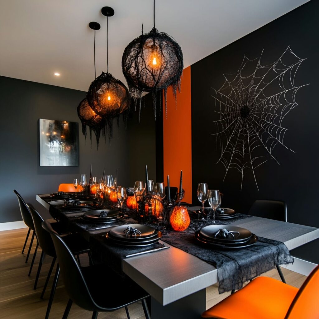 10. Spooky Spider Web Dining Experience