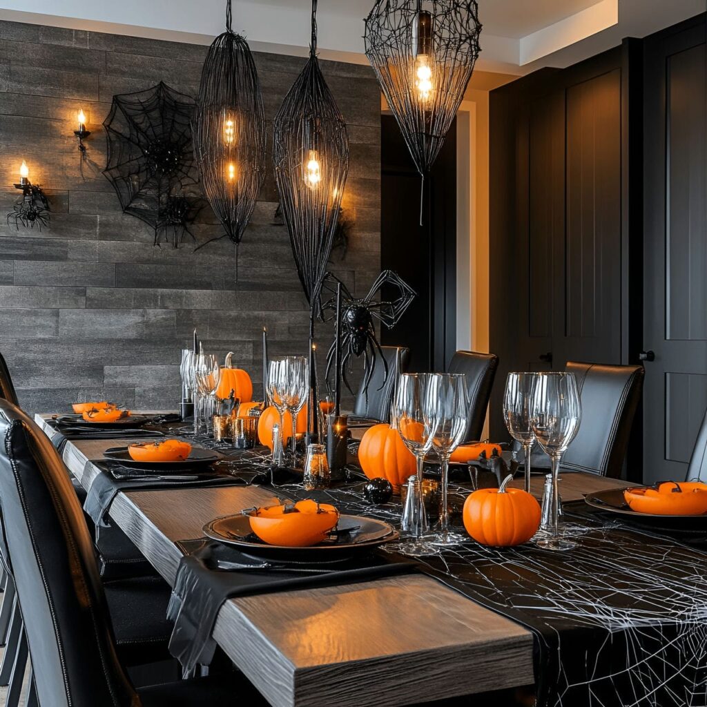 10. Spooky Spider Web Dining Experience