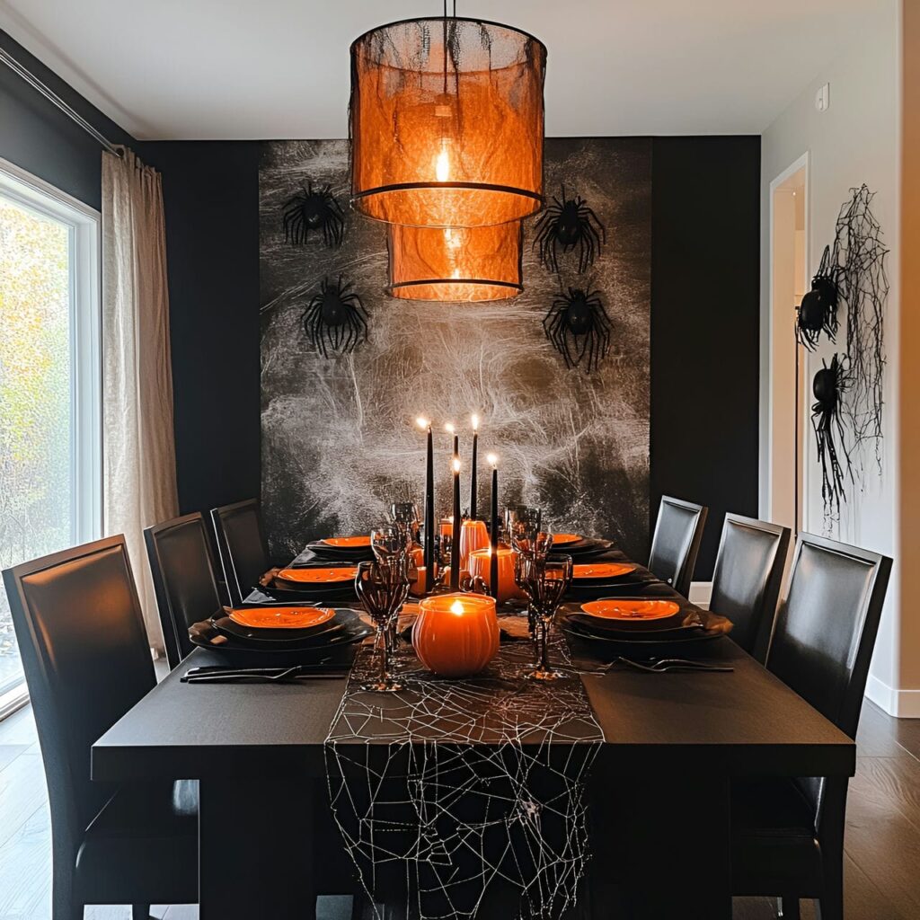 10. Spooky Spider Web Dining Experience