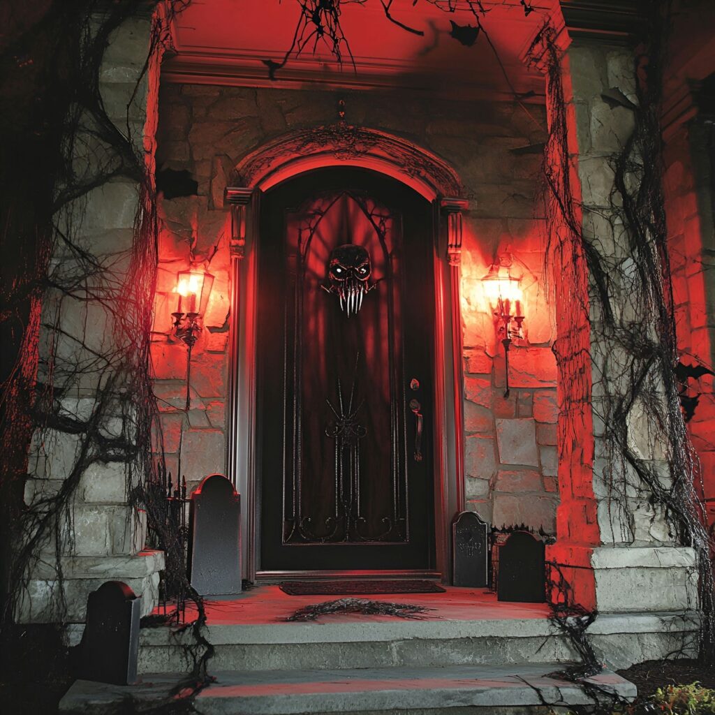 19. Vampire Crypt with Blood-Red Lighting