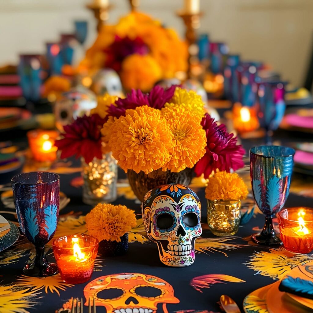 17. Vibrant Sugar Skull Soirée