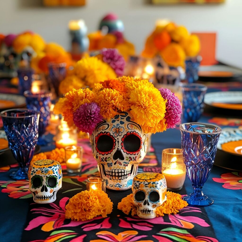 17. Vibrant Sugar Skull Soirée