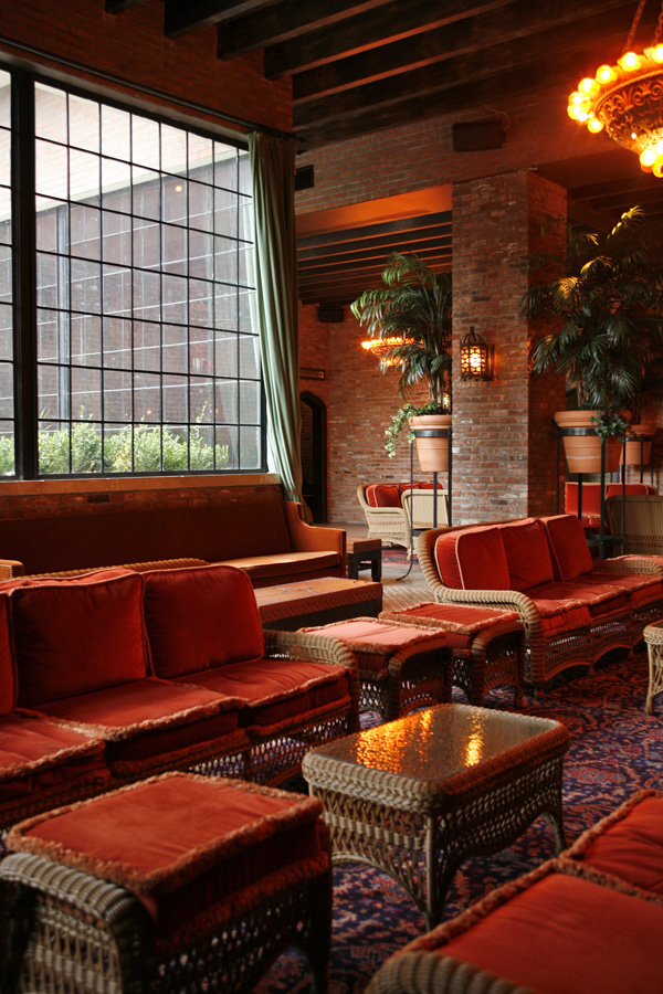 The Bowery Hotel Lobby Sitting Area with Steel Casement Windows © CMG