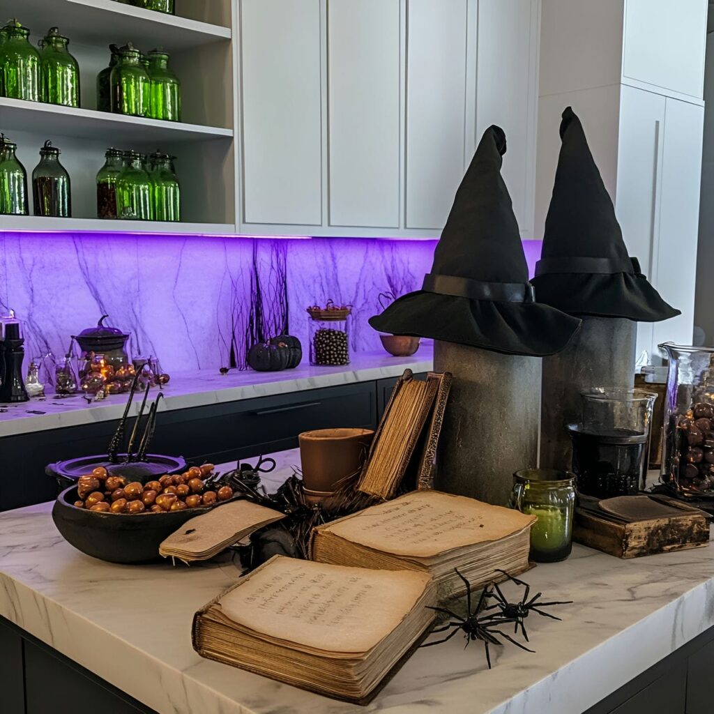 09. Enchanting Witch’s Spell Book Modern Scandinavian Kitchen Display