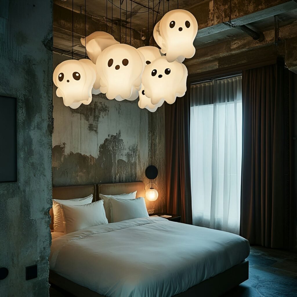 07. Hanging Ghostly Lanterns with Soft and Spooky Glow