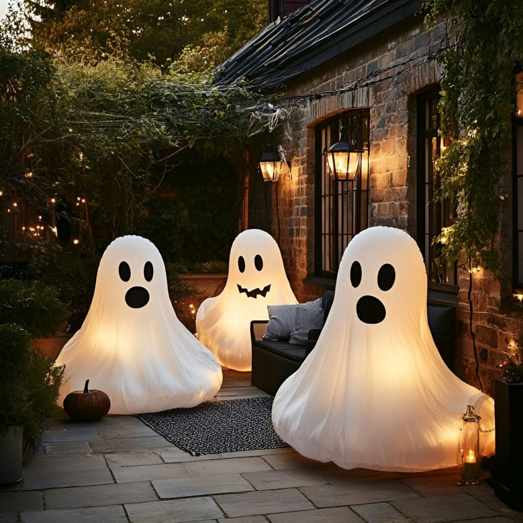 18. Giant Inflatable Ghosts with Swaying in the Breeze