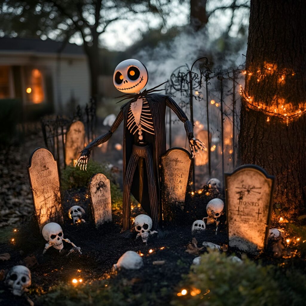 14. Jack's Night of Frights with Fog Machines and Tombstones