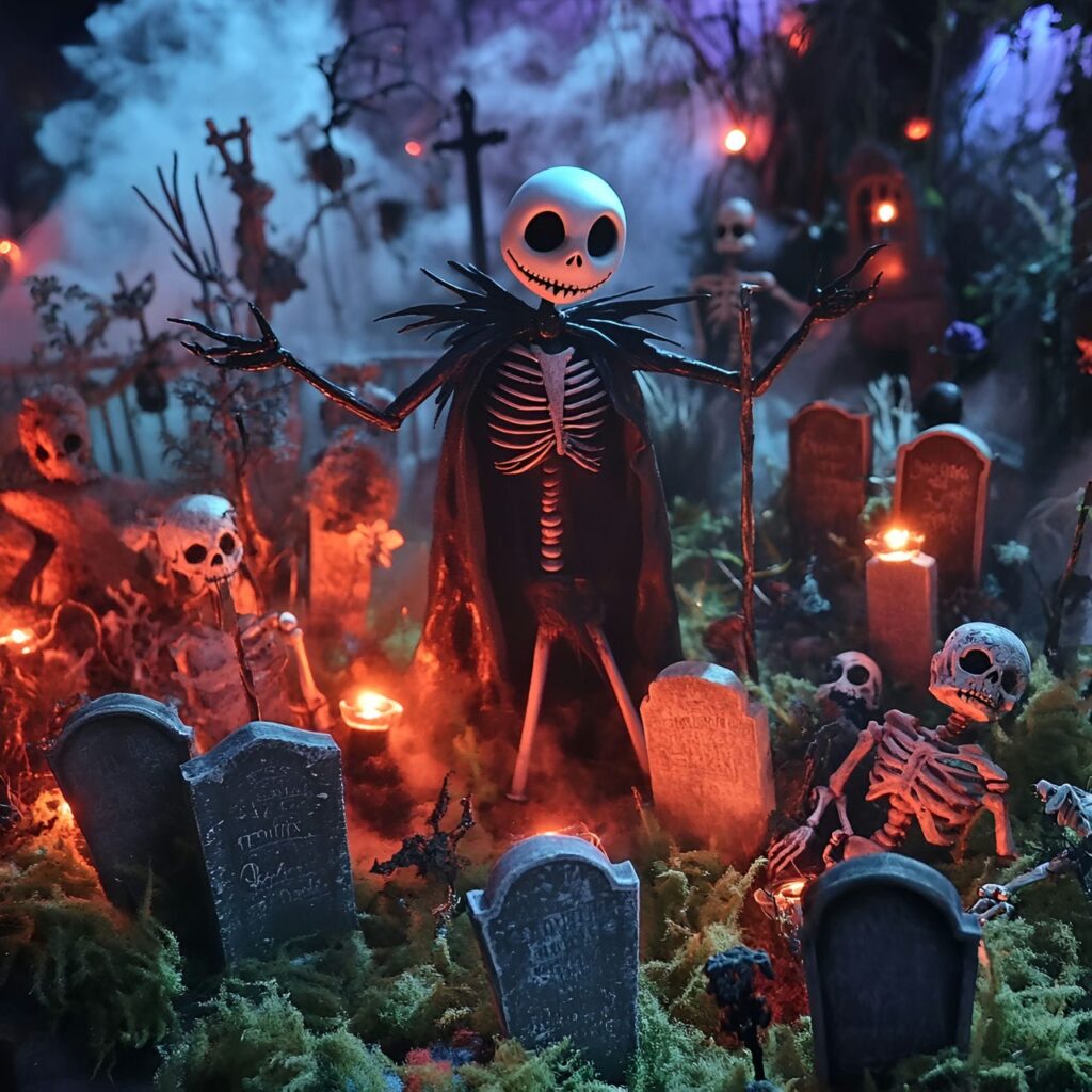 14. Jack's Night of Frights with Fog Machines and Tombstones