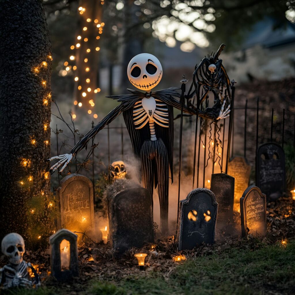 14. Jack's Night of Frights with Fog Machines and Tombstones