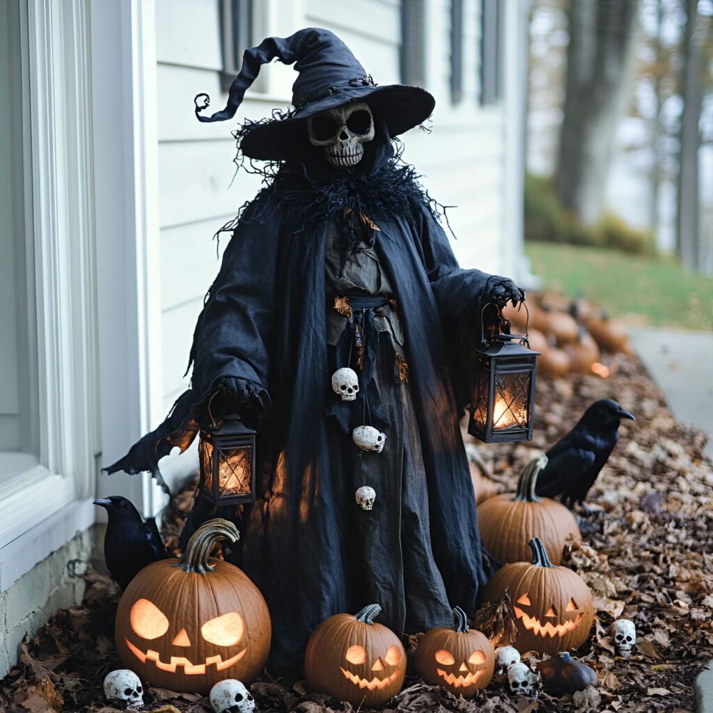 11. Pumpkin Lanterns and Scarecrow with Sinister Lantern Guard