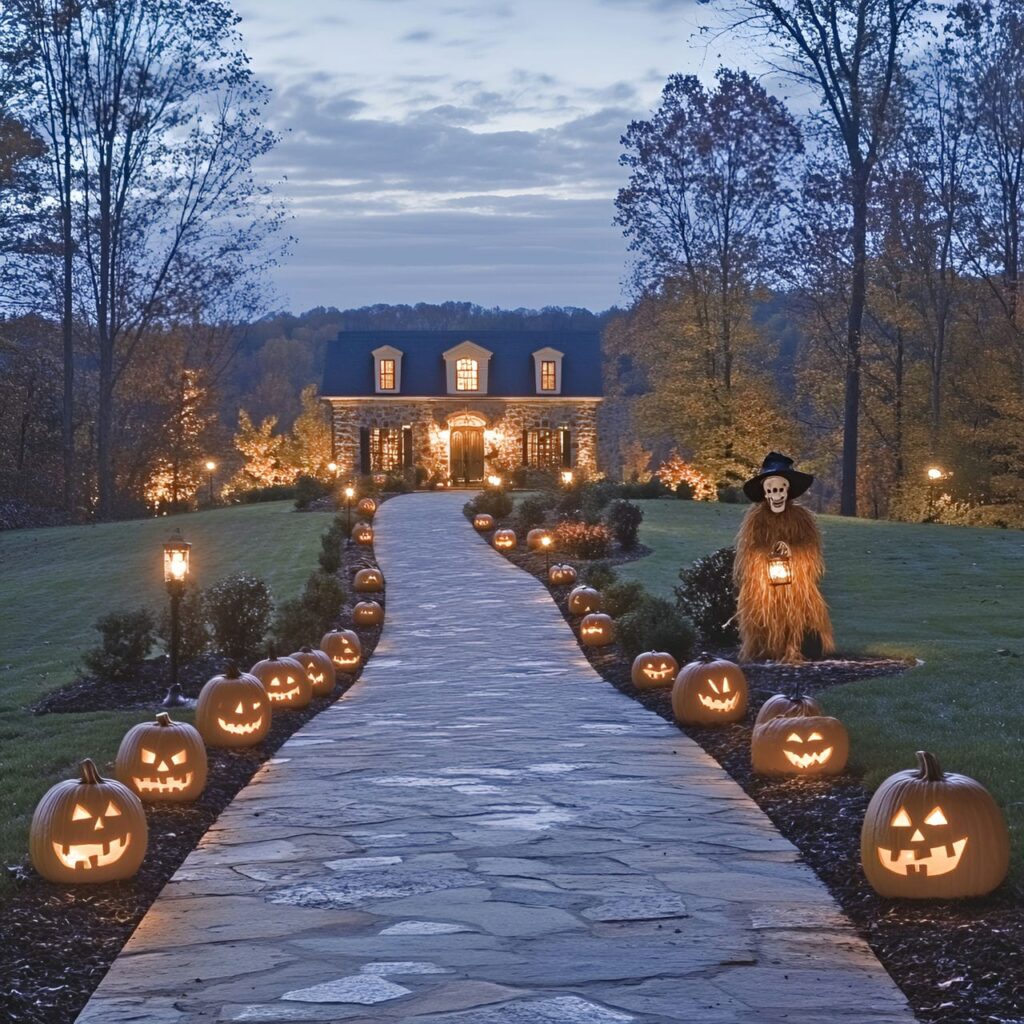 11. Pumpkin Lanterns and Scarecrow with Sinister Lantern Guard